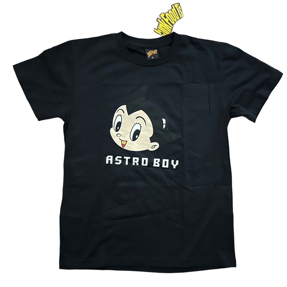 Junk Food T's Black Astro Boy Combed Cotton Tee NWT Size Large